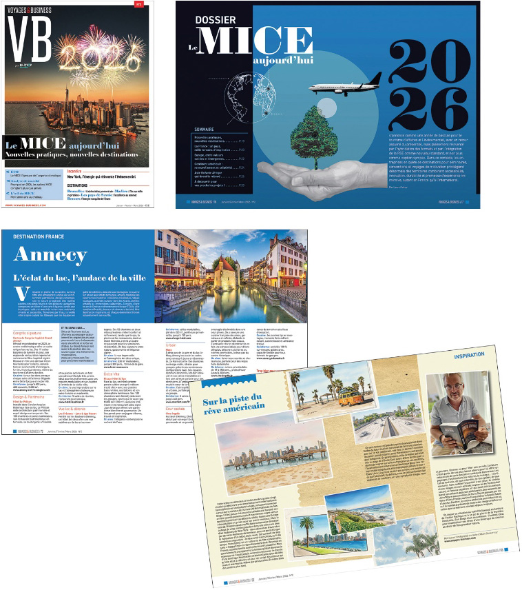 Page "Voyages et Business"